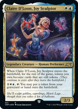 Claire D'Loon, Joy Sculptor (Galaxy Foil) [Unfinity]