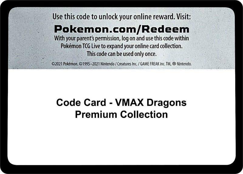Code Card VMAX Dragons Premium Collection [MCAP]