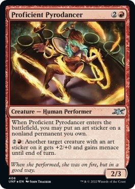 Proficient Pyrodancer Galaxy Foil (406) [UNF]