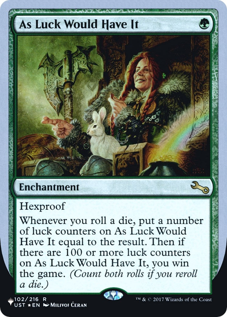 As Luck Would Have It (102) [LIST]