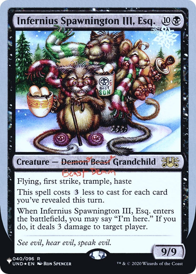 Infernius Spawnington III Esq (40) [LIST]