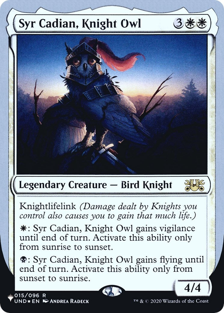Syr Cadian Knight Owl (15) [LIST]