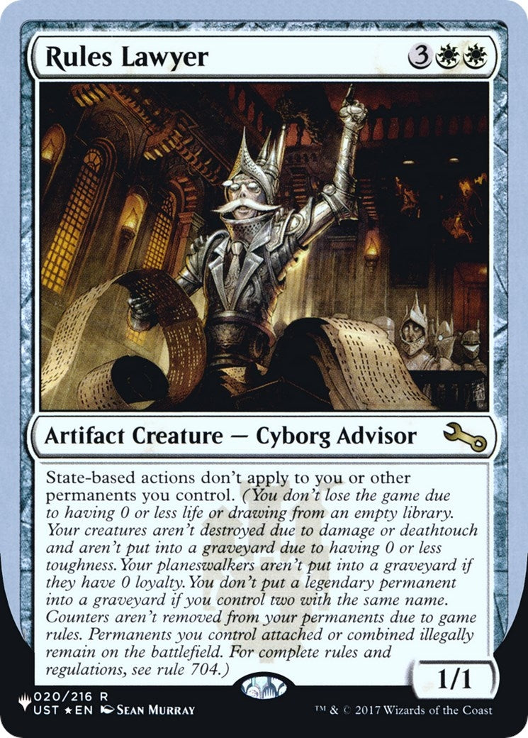 Rules Lawyer (20) [LIST]