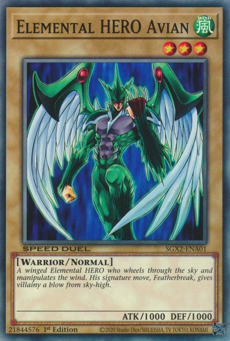 Elemental HERO Avian (SGX2-ENA01) [SGX2]