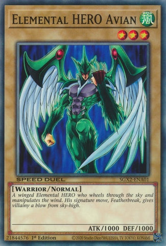 Elemental HERO Avian (SGX2-ENA01) [SGX2]