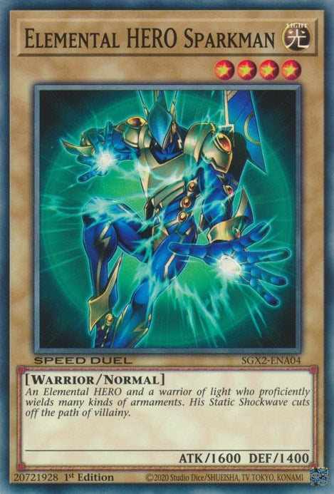 Elemental HERO Sparkman (SGX2-ENA04) [SGX2]