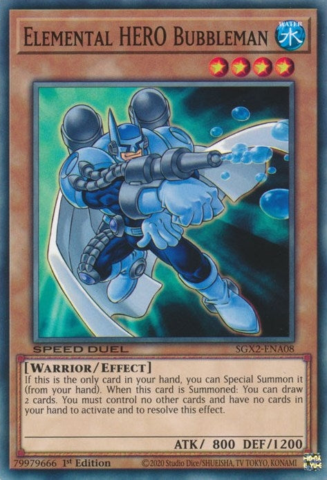 Elemental HERO Bubbleman (SGX2-ENA08) [SGX2]