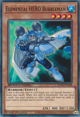 Elemental HERO Bubbleman (SGX2-ENA08) [SGX2]