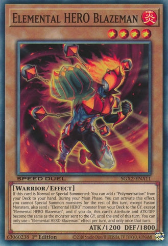 Elemental HERO Blazeman (SGX2-ENA11) [SGX2]