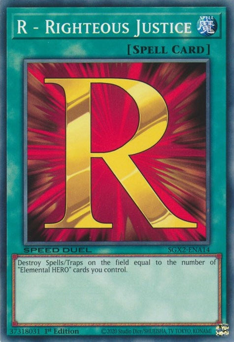 R Righteous Justice (SGX2-ENA14) [SGX2]