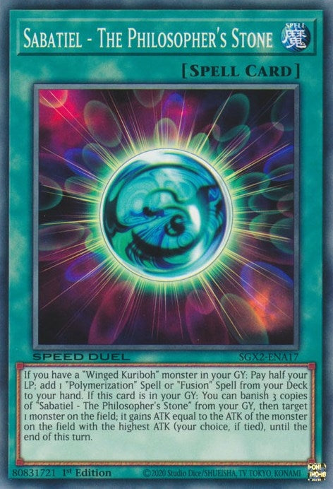 Sabatiel The Philosophers Stone (SGX2-ENA17) [SGX2]