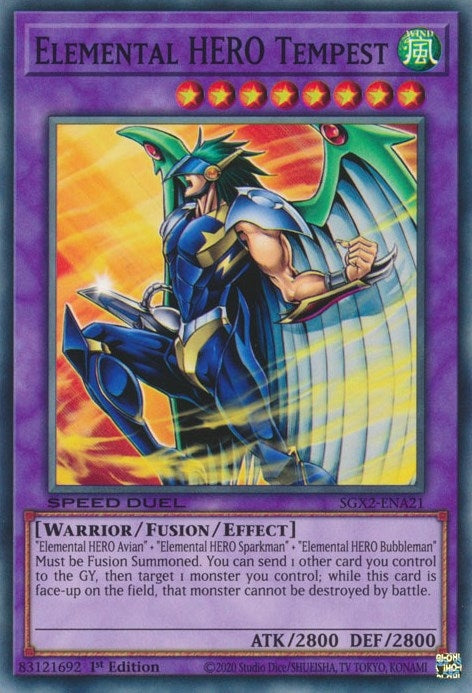 Elemental HERO Tempest (SGX2-ENA21) [SGX2]