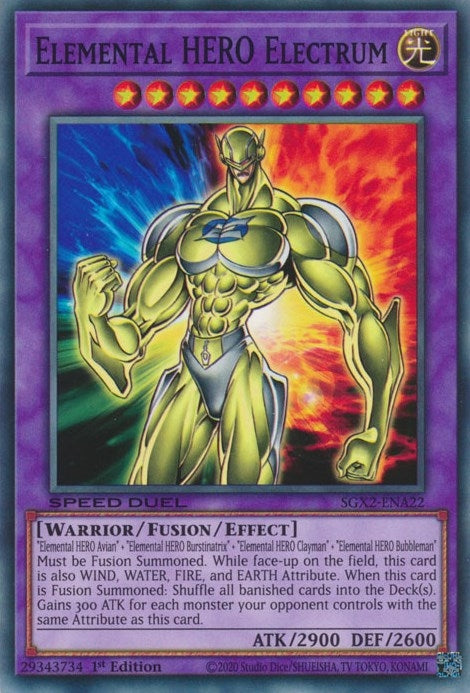 Elemental HERO Electrum (SGX2-ENA22) [SGX2]