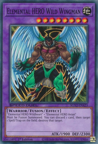 Elemental HERO Wild Wingman (SGX2-ENA23) [SGX2]