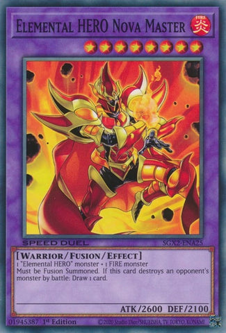 Elemental HERO Nova Master (SGX2-ENA25) [SGX2]