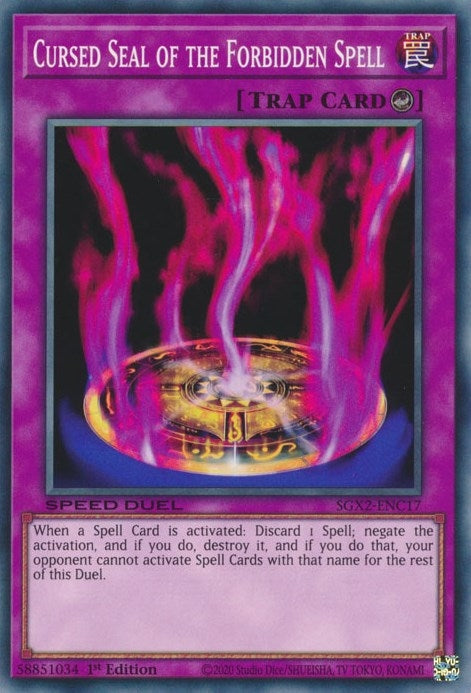 Cursed Seal of the Forbidden Spell (SGX2-ENC17) [SGX2]