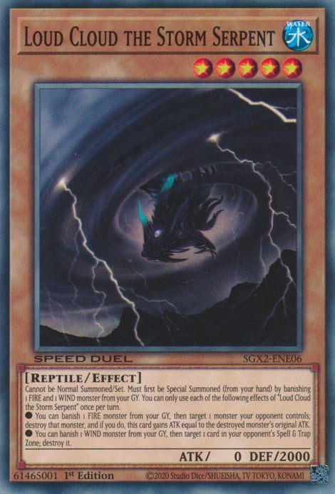 Loud Cloud the Storm Serpent (SGX2-ENE06) [SGX2]
