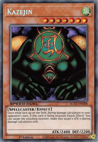 Kazejin Secret Rare (SGX2-END08) [SGX2]