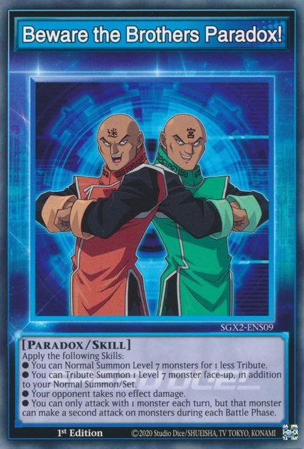 Beware the Brothers Paradox (SGX2-ENS09) [SGX2]