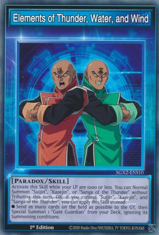 Elements of Thunder Water and Wind (SGX2-ENS10) [SGX2]