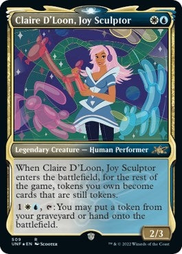 Claire D'Loon, Joy Sculptor (Showcase) (Galaxy Foil) [Unfinity]