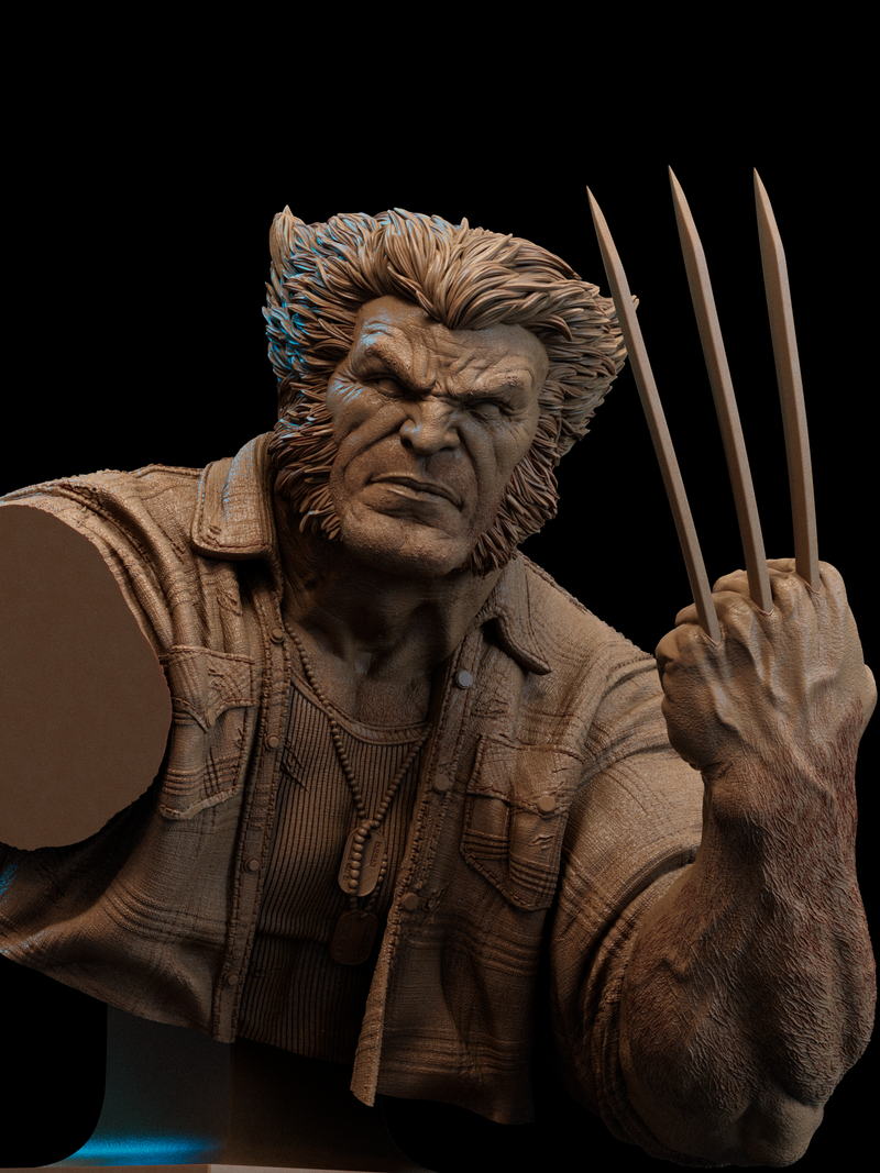 Logan Resin Bust - Design 1 - view 1