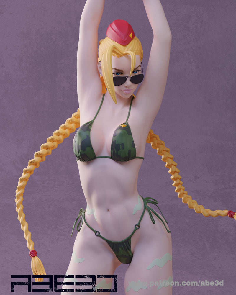 Cammy Bikini Resin Statue - view 1