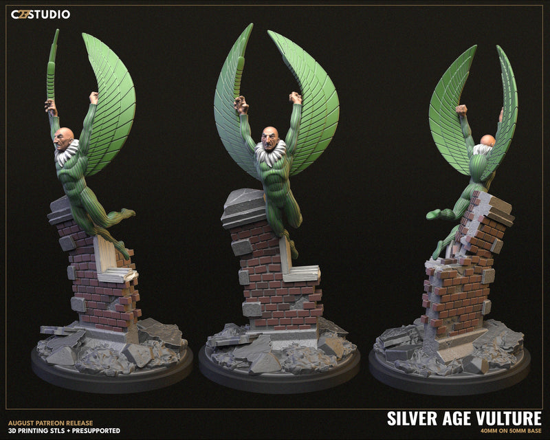 Silver Age Vulture - Marvel MCP-Compatible Resin Miniature