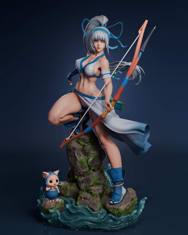 Mina Majikina Resin Statue - view 1