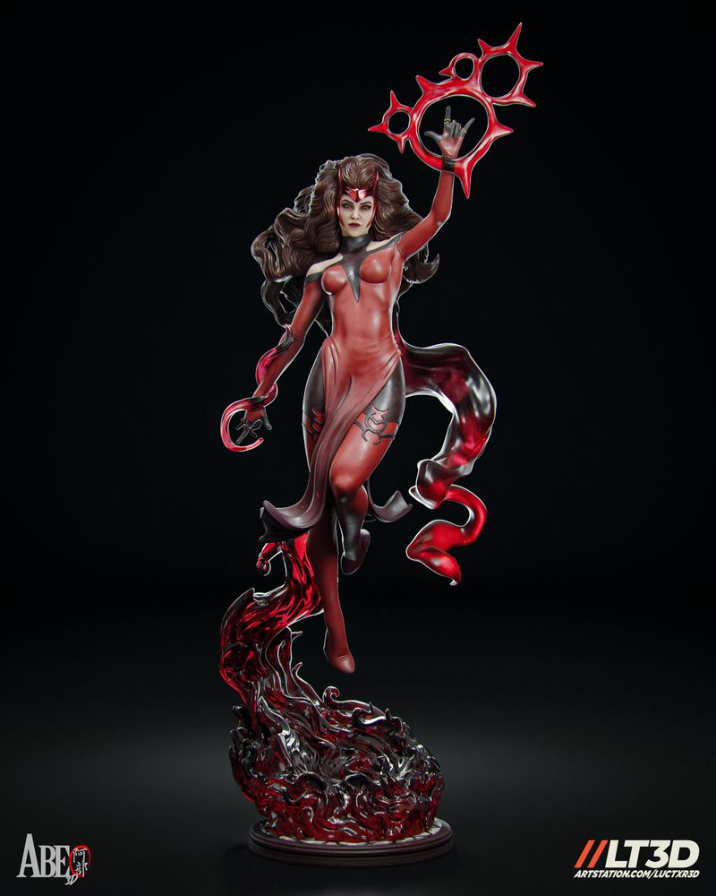 Scarlet Witch Hellfire Gala Resin Statue - view 1