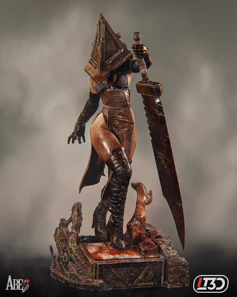 Pyramid Head Resin Statue - view 1