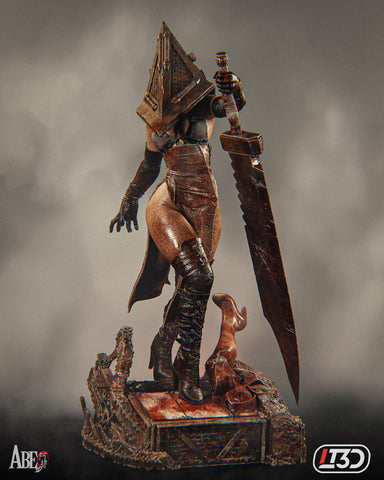 Pyramid Head Resin Statue - view 1
