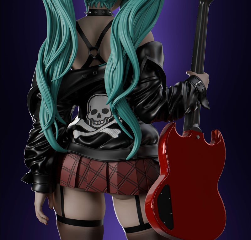 Hatsune Miku Rock ver. Resin Statue - view 8
