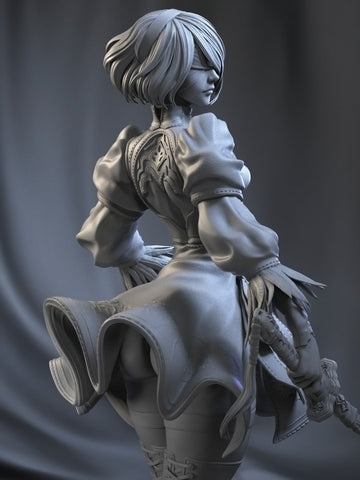 2B Resin Statue - Design 1 - view 1