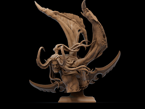 ILLIDAN Resin Bust - view 1