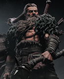 North Warrior Resin Statue - view 2