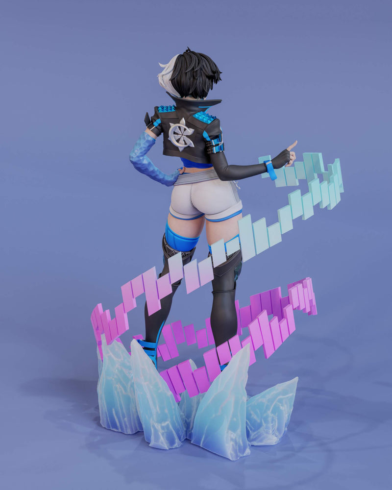 Luna Snow Resin Statue - view 2