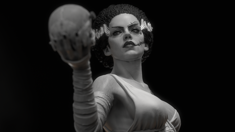 Frankenstein Bride Resin Statue - view 7
