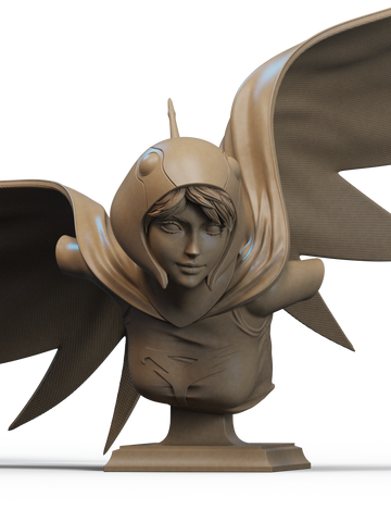 Jun the Swan Resin Bust - view 1
