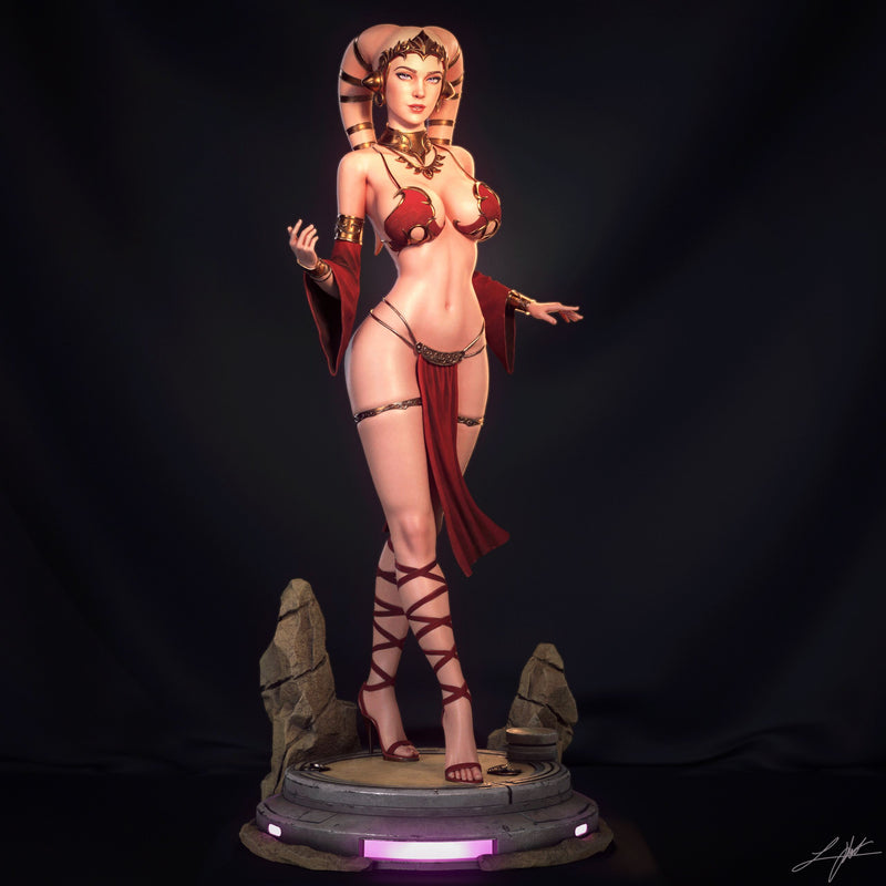 Twilek Hostess Resin Statue - view 1