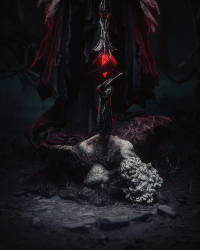 The Queen of the Ashen Vale Resin Statue - view 3