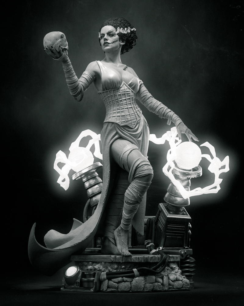 Frankenstein Bride Resin Statue - view 3