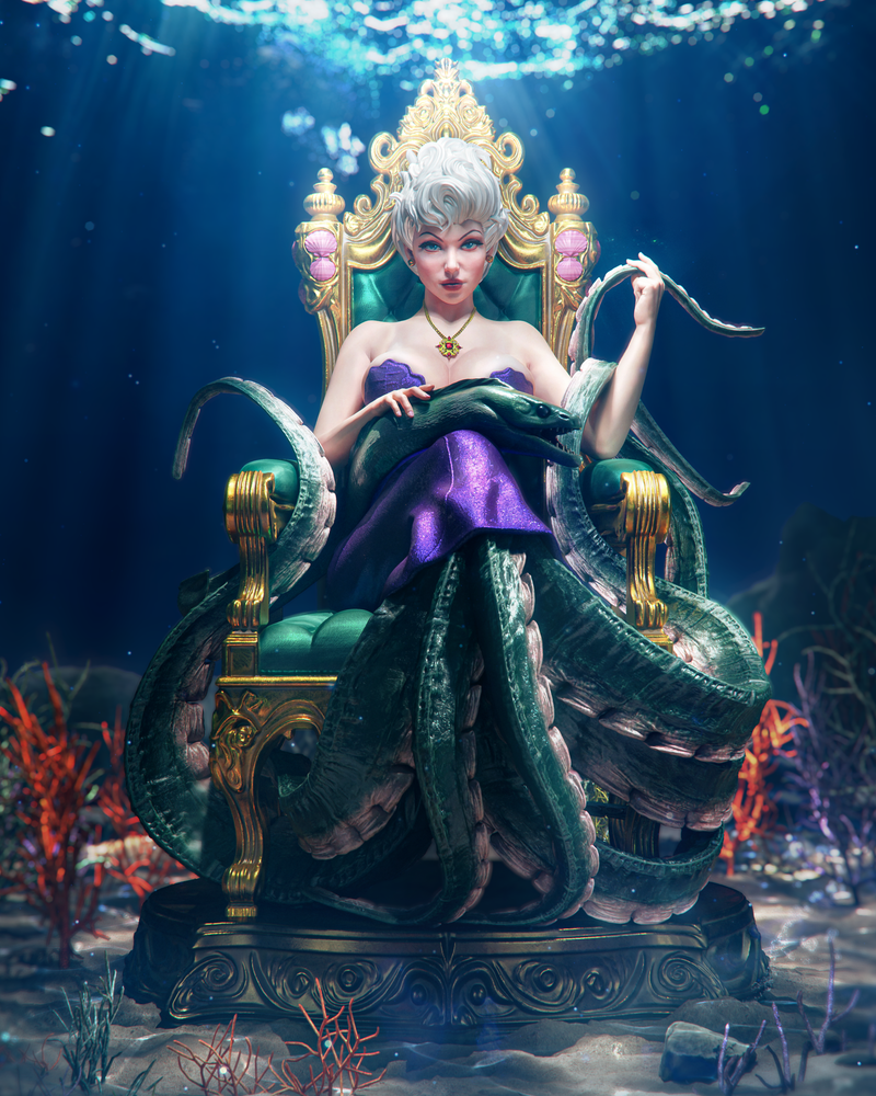 Ursula Resin Statue - view 3