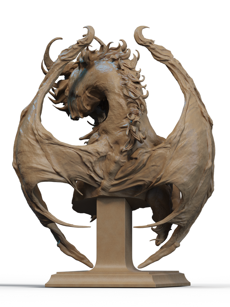 Dragon Lady Resin Bust - view 4