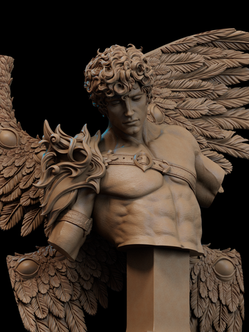 Cherubim Resin Bust - view 1
