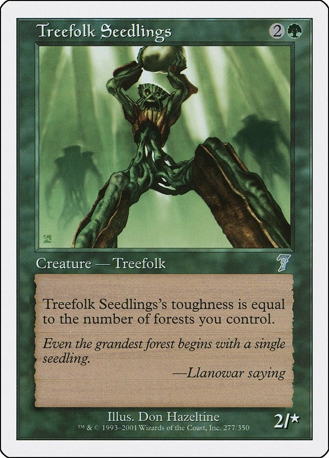 Treefolk Seedlings [Seventh Edition]