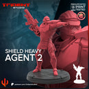SHIELD HEAVY AGENT - Marvel MCP-Compatible 40mm Resin Miniature