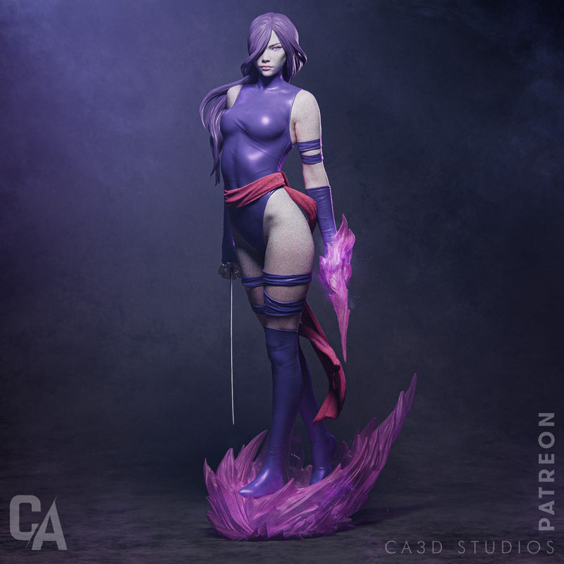Psylocke Resin Statue - Design 2 - view 2