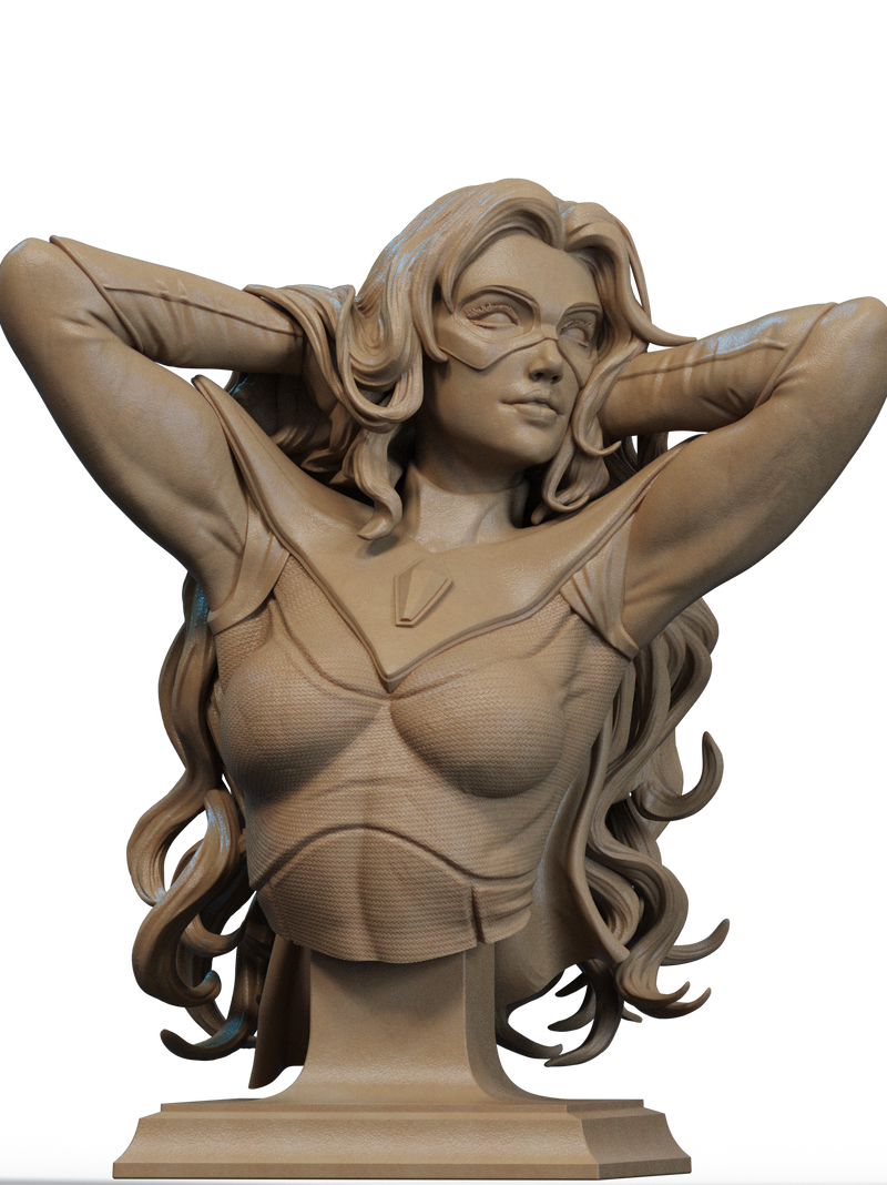 Blonde Blazer Resin Bust - view 2