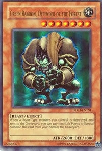 Green Baboon Defender of the Forest (DLG1-EN104) [DLG1]